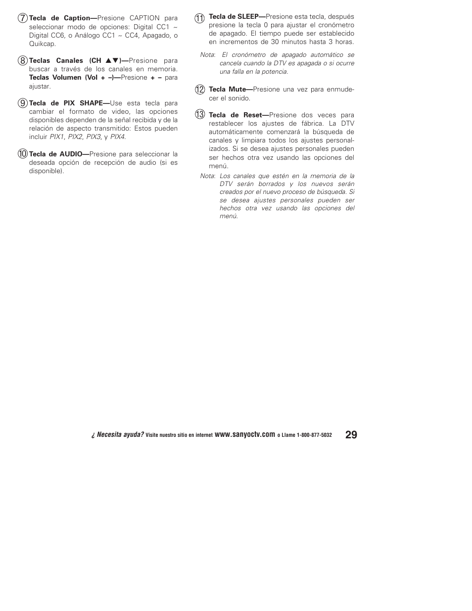 Sanyo DP37647 User Manual | Page 29 / 52