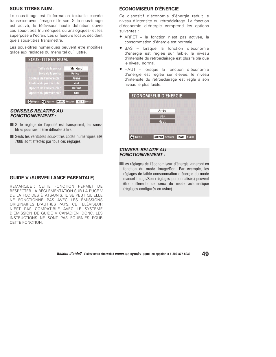 Sanyo DP37647 User Manual | Page 49 / 52