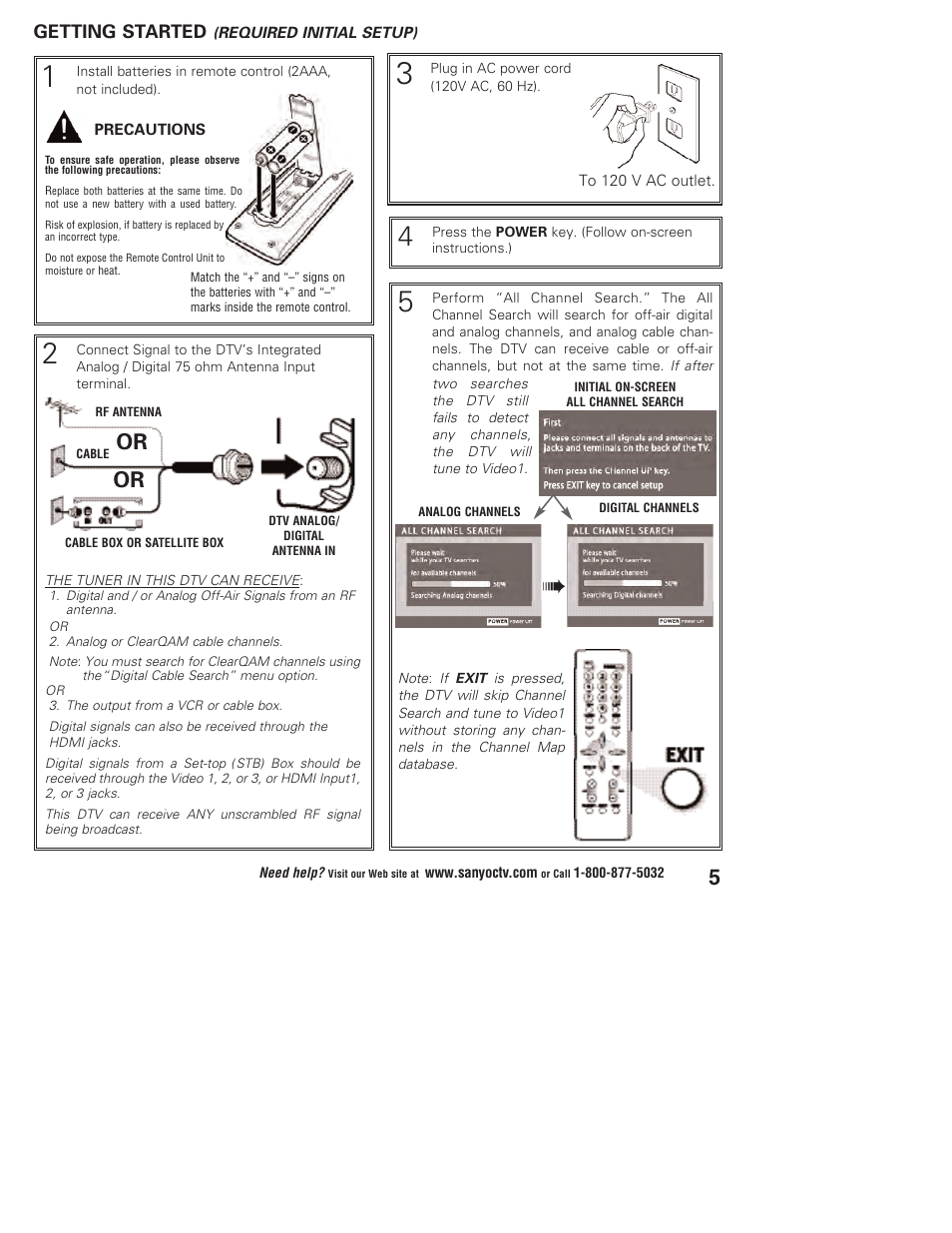 Sanyo DP37647 User Manual | Page 5 / 52