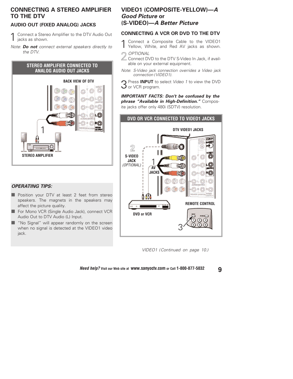 Sanyo DP37647 User Manual | Page 9 / 52