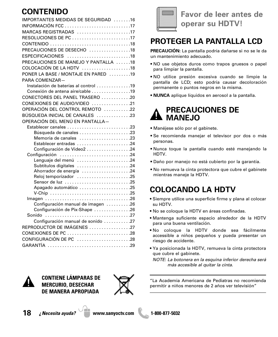 Sanyo DP42841 User Manual | Page 18 / 44