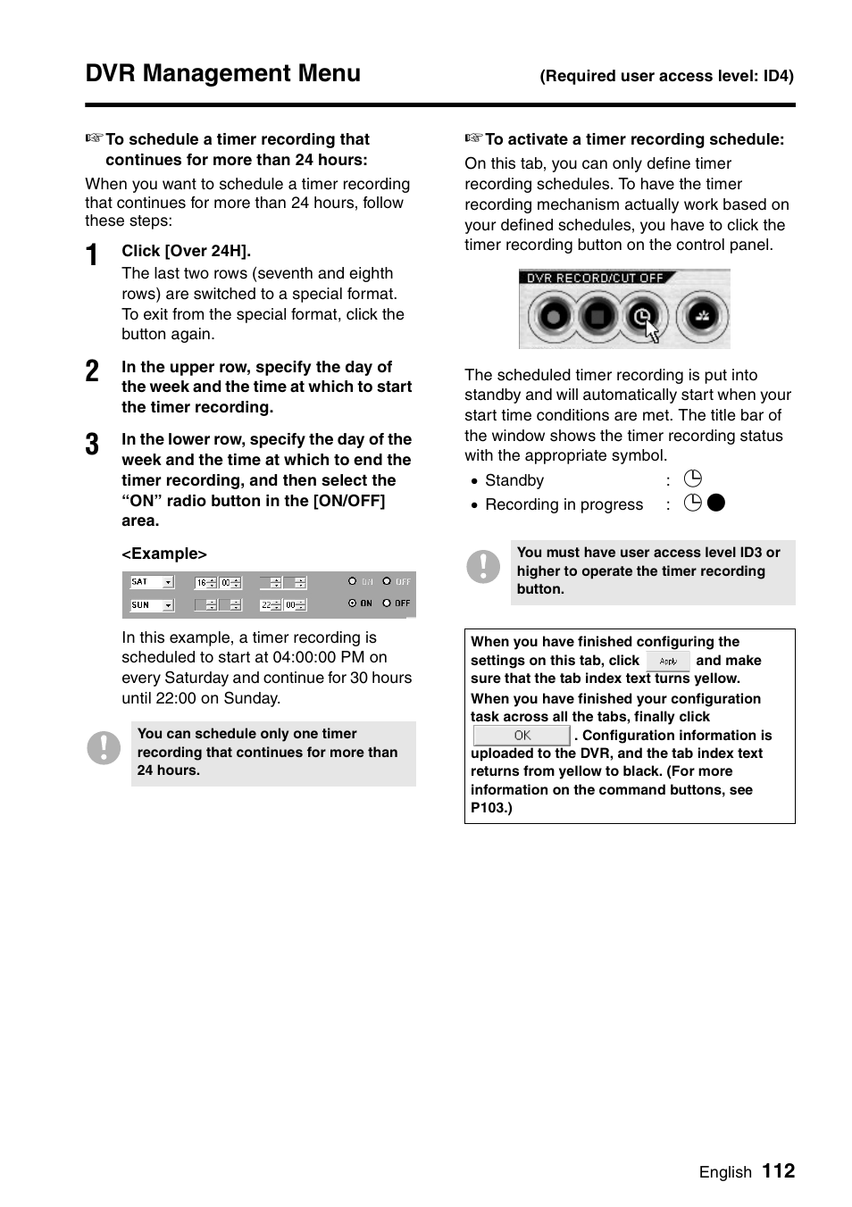 Dvr management menu | Sanyo VA-SW8000 User Manual | Page 113 / 132