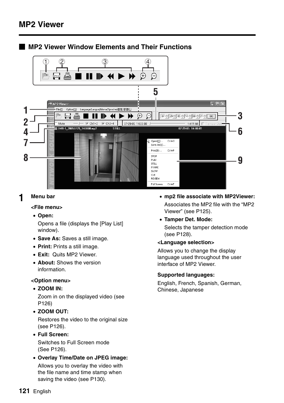 Mp2 viewer | Sanyo VA-SW8000 User Manual | Page 122 / 132