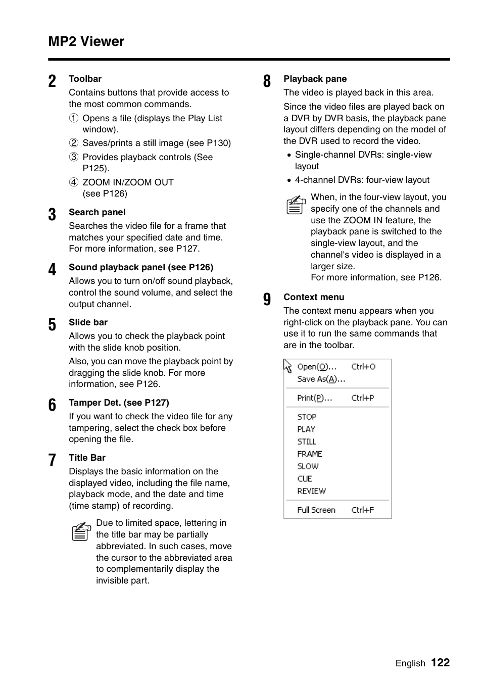 Mp2 viewer | Sanyo VA-SW8000 User Manual | Page 123 / 132
