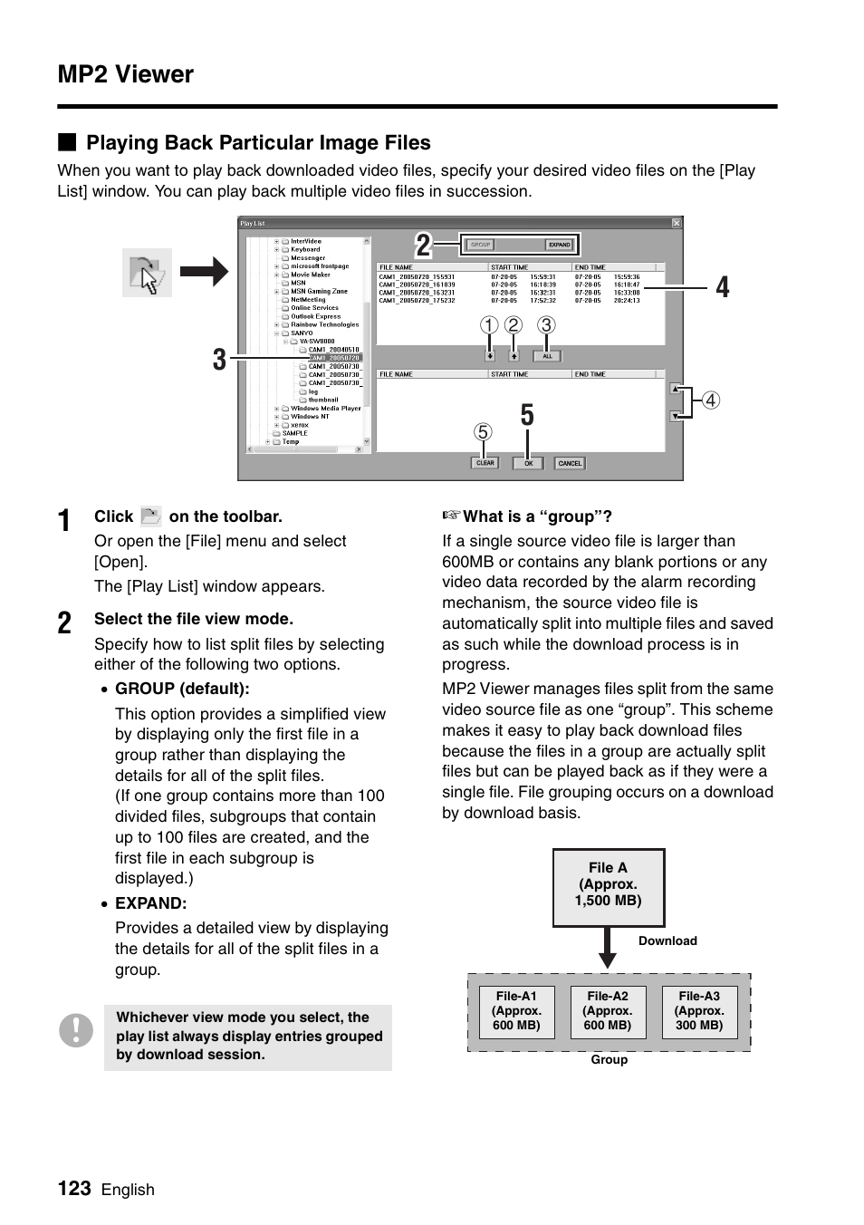 Mp2 viewer | Sanyo VA-SW8000 User Manual | Page 124 / 132