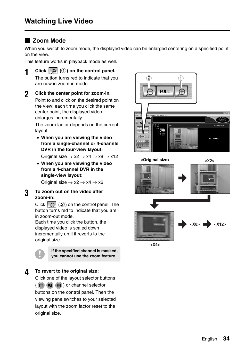 Watching live video | Sanyo VA-SW8000 User Manual | Page 35 / 132