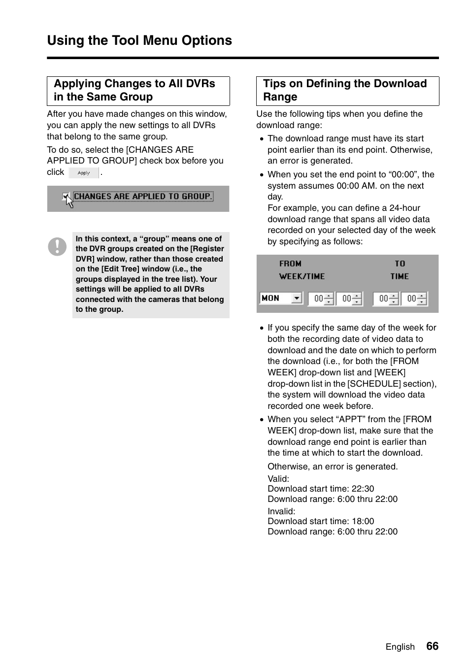 Using the tool menu options | Sanyo VA-SW8000 User Manual | Page 67 / 132