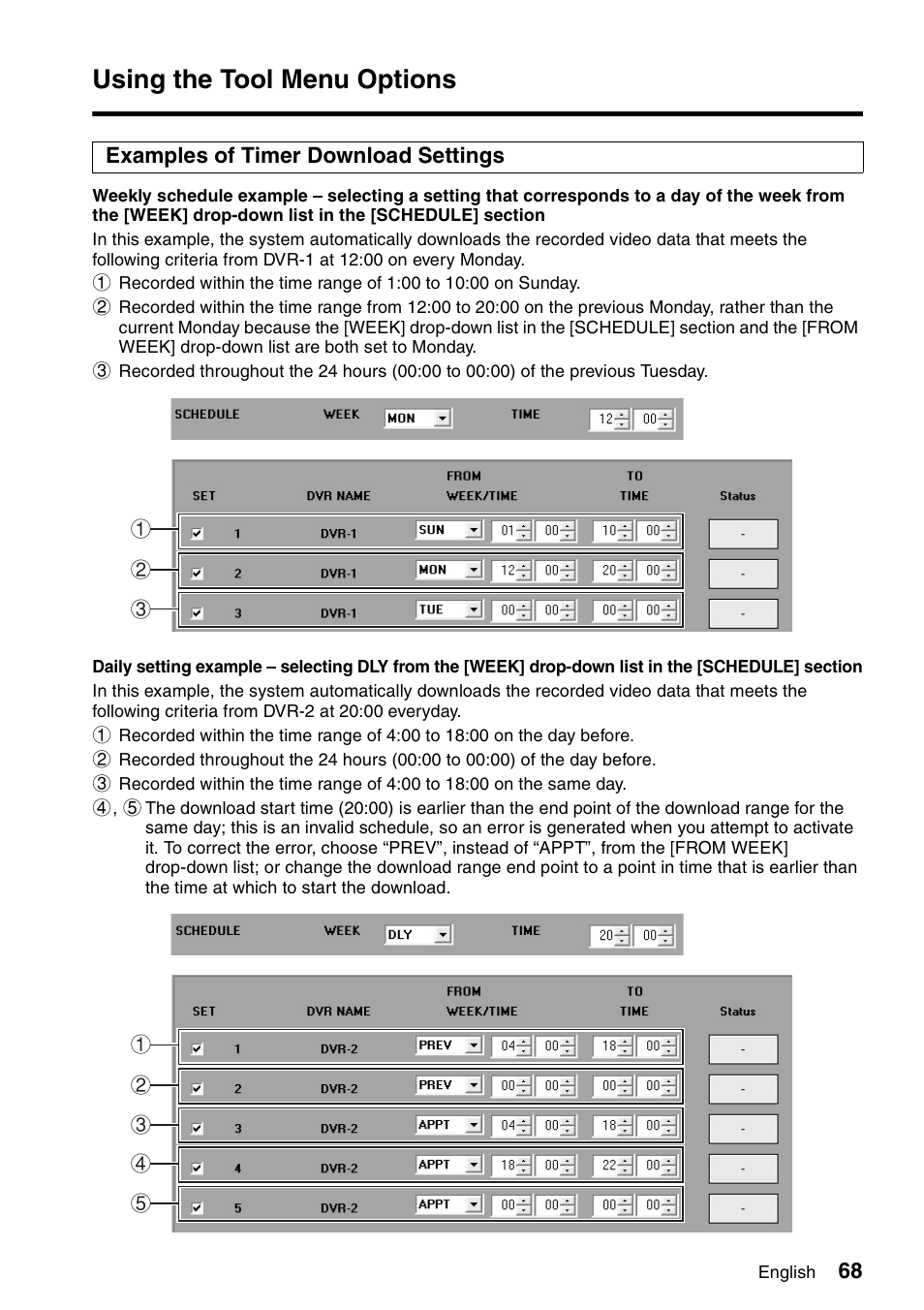 Using the tool menu options | Sanyo VA-SW8000 User Manual | Page 69 / 132