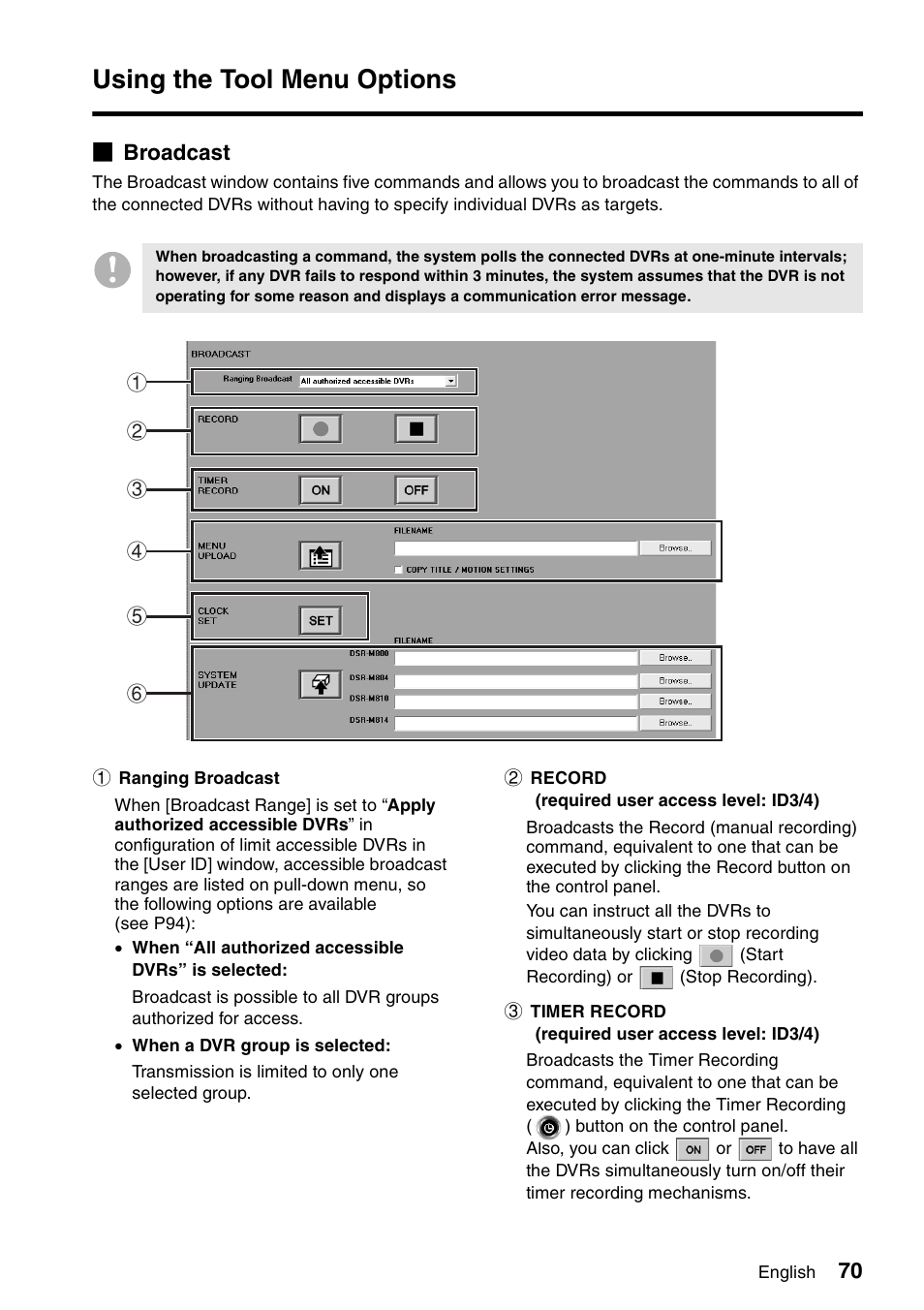 Using the tool menu options | Sanyo VA-SW8000 User Manual | Page 71 / 132