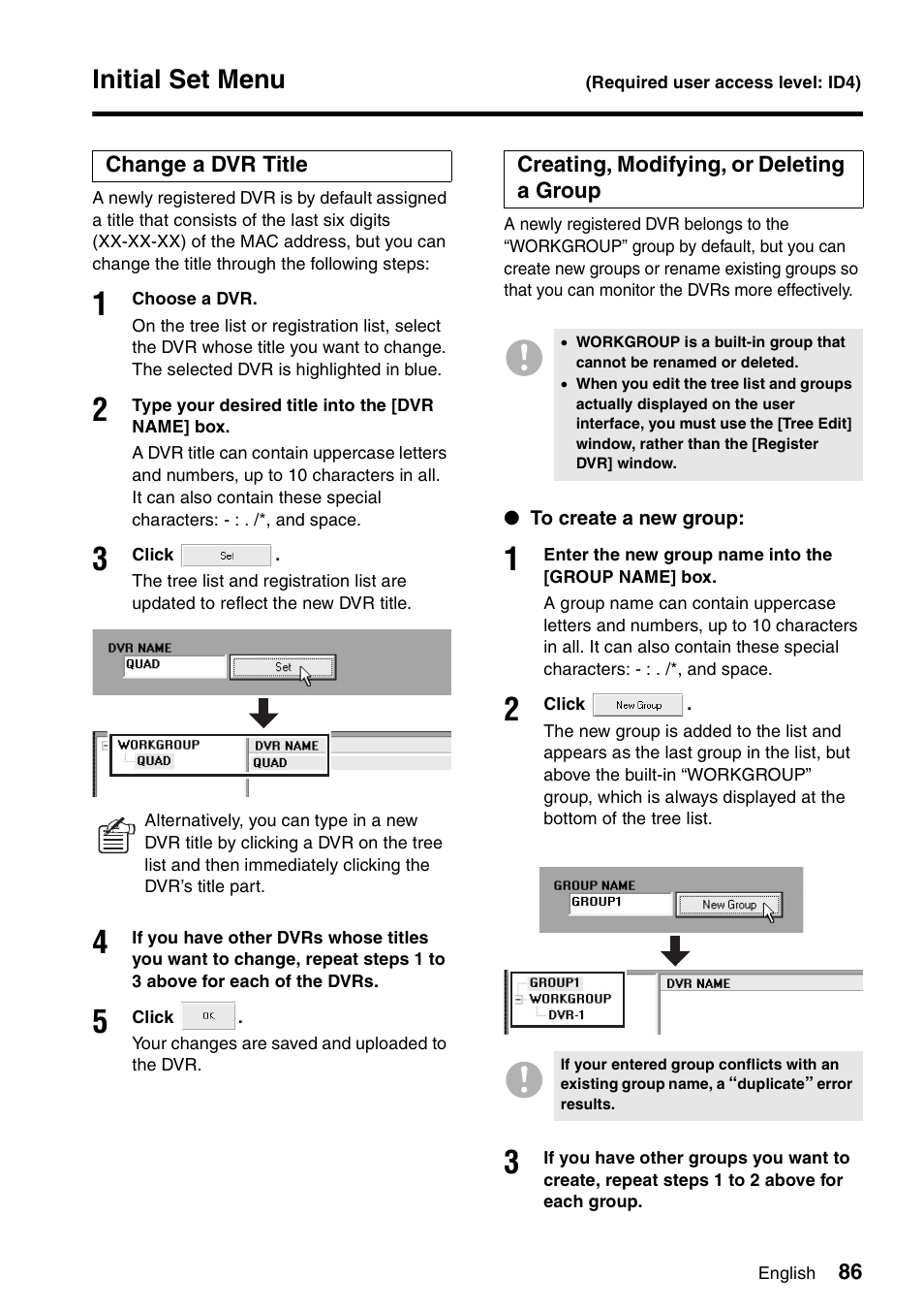 Initial set menu | Sanyo VA-SW8000 User Manual | Page 87 / 132