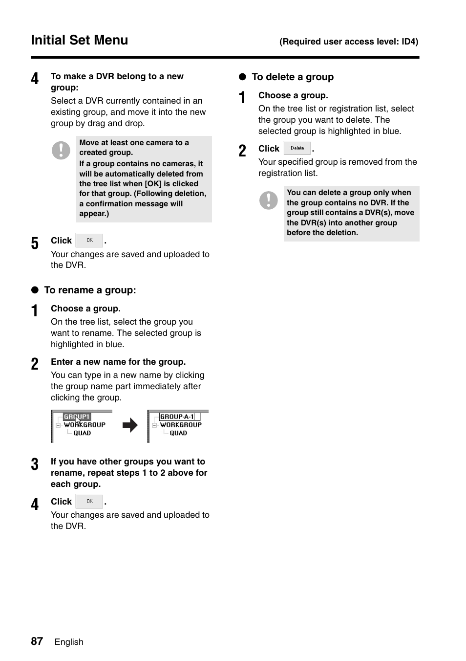 Initial set menu | Sanyo VA-SW8000 User Manual | Page 88 / 132
