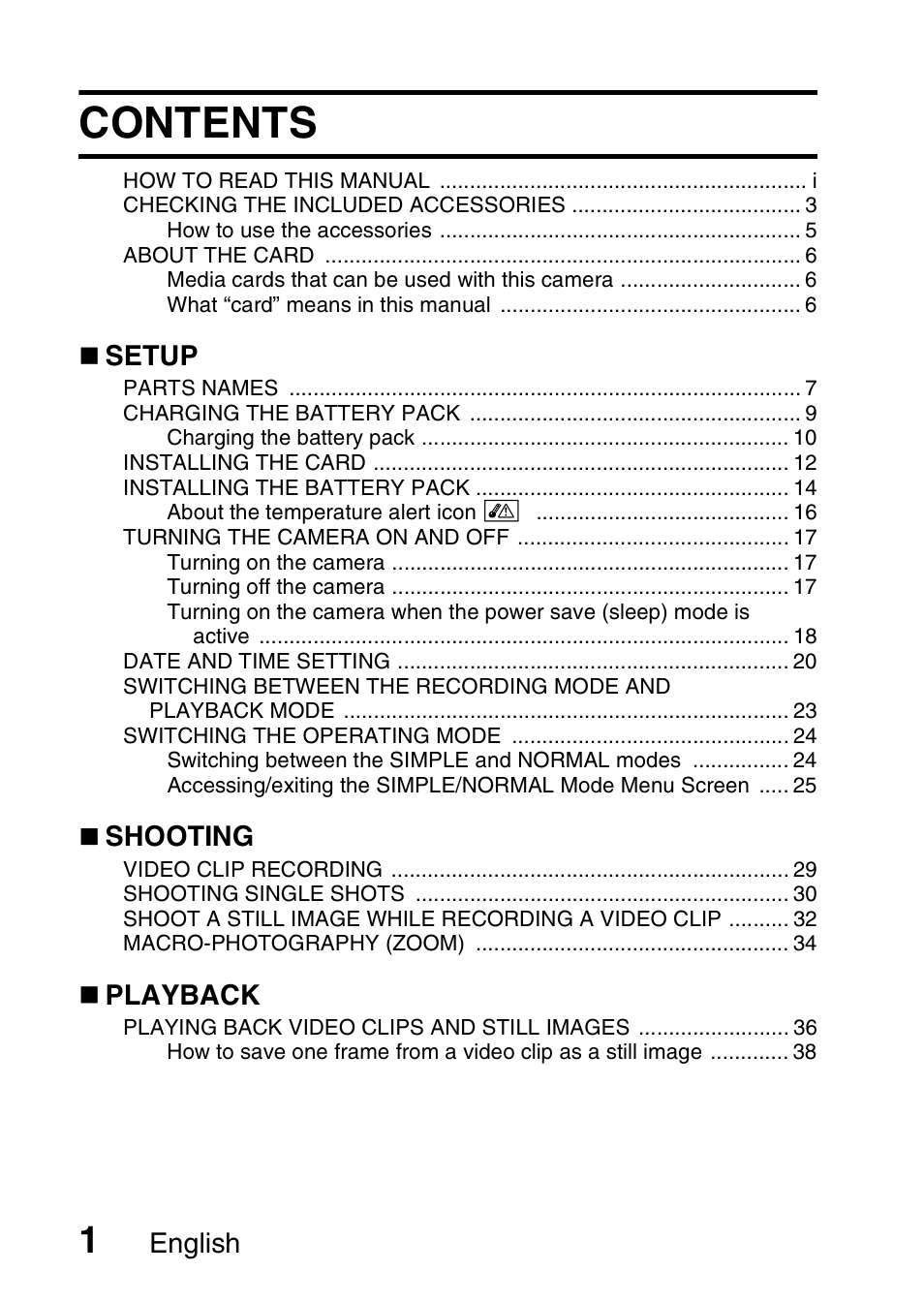 Sanyo VPC-CG100EX User Manual | Page 10 / 76