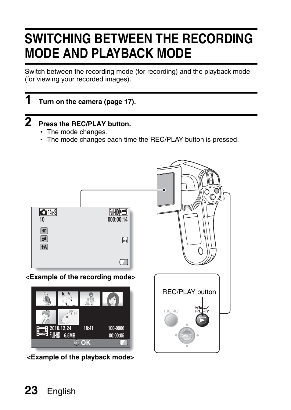 English | Sanyo VPC-CG100EX User Manual | Page 32 / 76