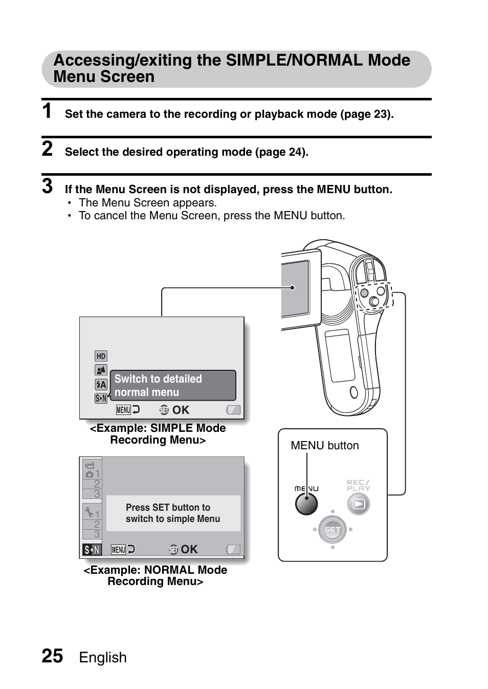 English | Sanyo VPC-CG100EX User Manual | Page 34 / 76
