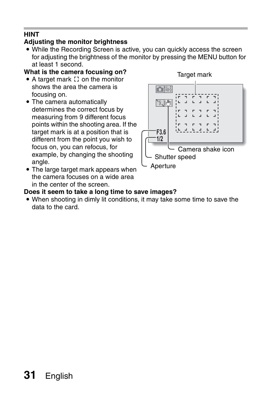 English | Sanyo VPC-CG100EX User Manual | Page 40 / 76