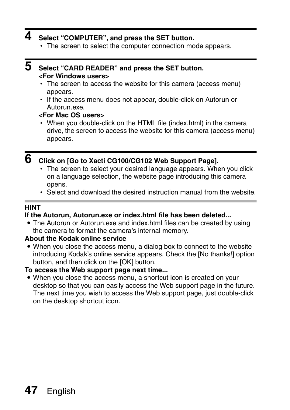 English | Sanyo VPC-CG100EX User Manual | Page 56 / 76