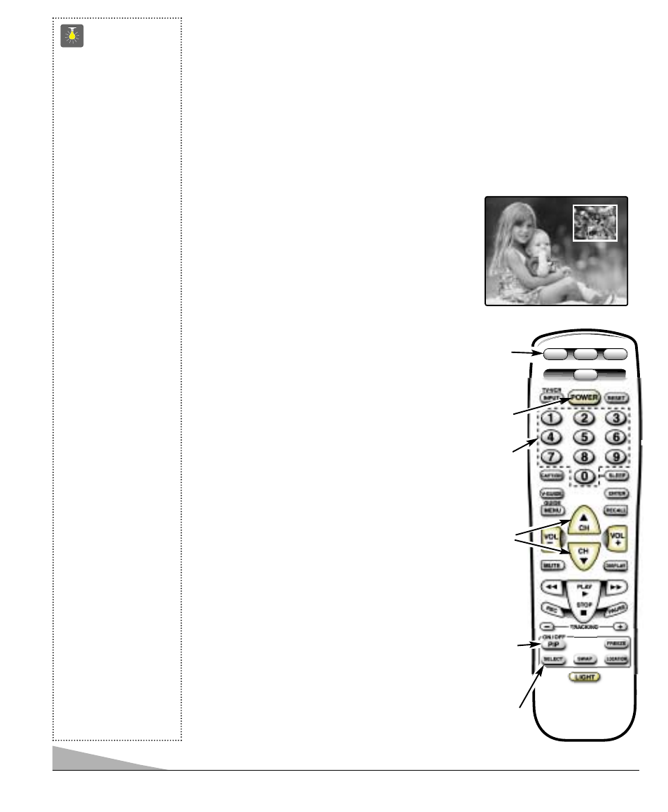 Utilisation de l’écran-médaillon (pip), Conseils | Sanyo DS31810 User Manual | Page 38 / 72