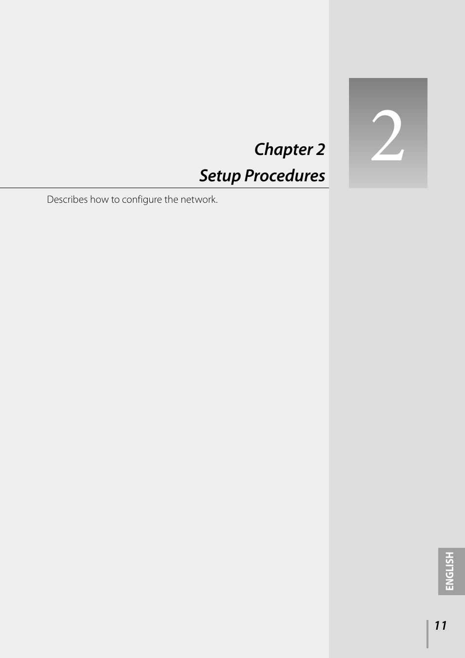 Chapter 2 setup procedures | Sanyo PDG-DXL2000 User Manual | Page 11 / 60