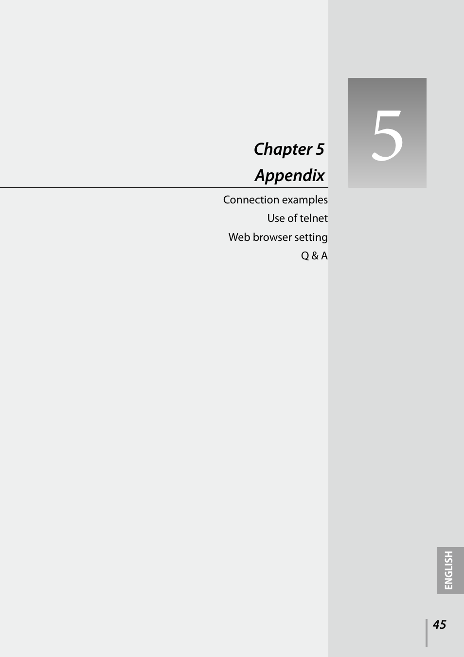 Chapter 5 appendix | Sanyo PDG-DXL2000 User Manual | Page 45 / 60