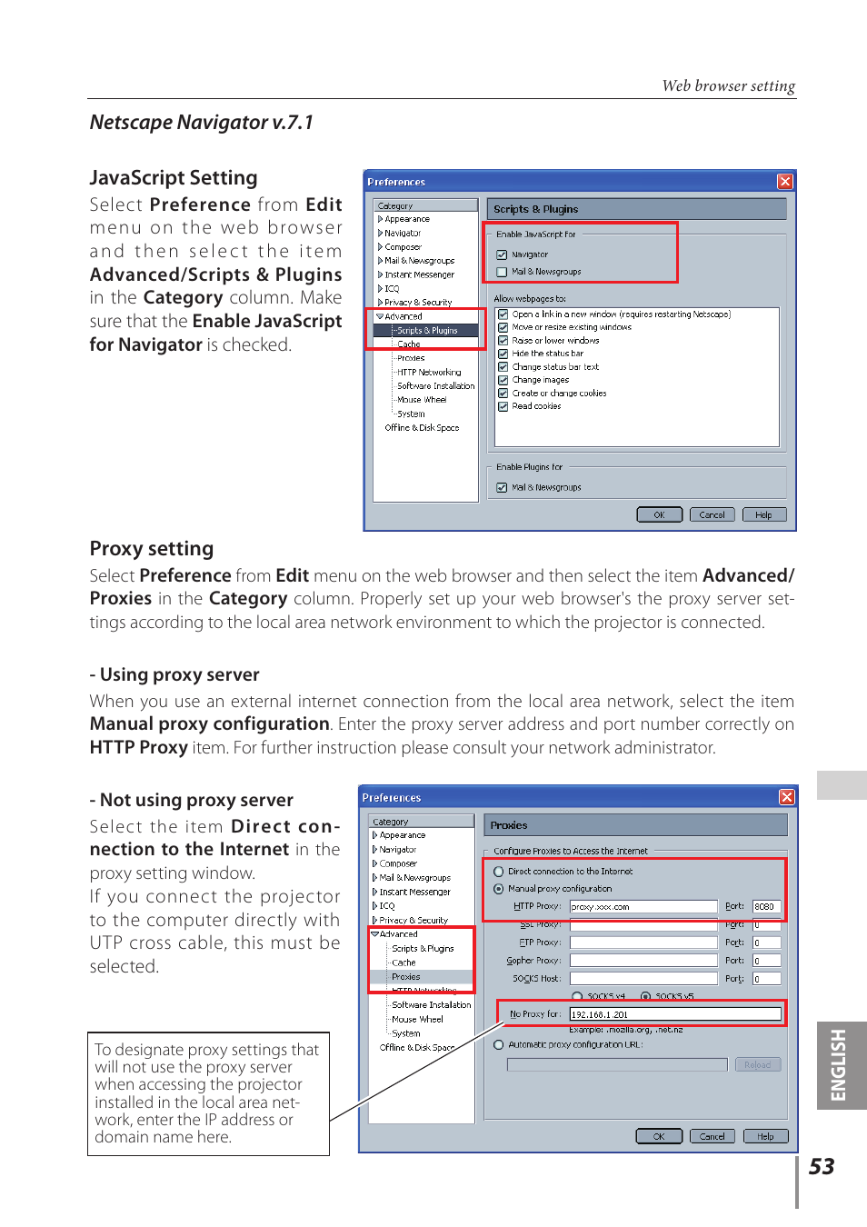 Sanyo PLC-XC56 User Manual | Page 53 / 60