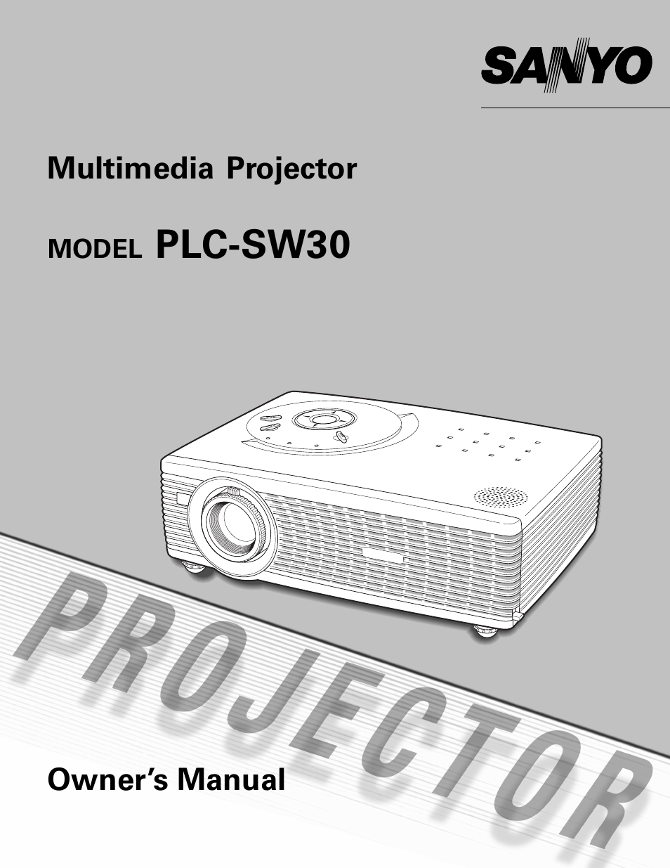 Sanyo PLC-SW30 User Manual | 52 pages