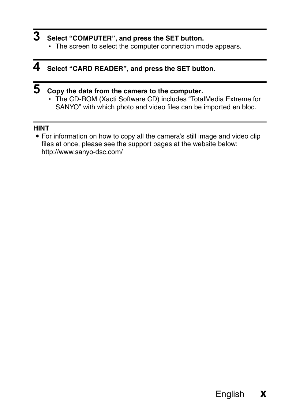 Sanyo Xacti VPC-SH1 User Manual | Page 11 / 96