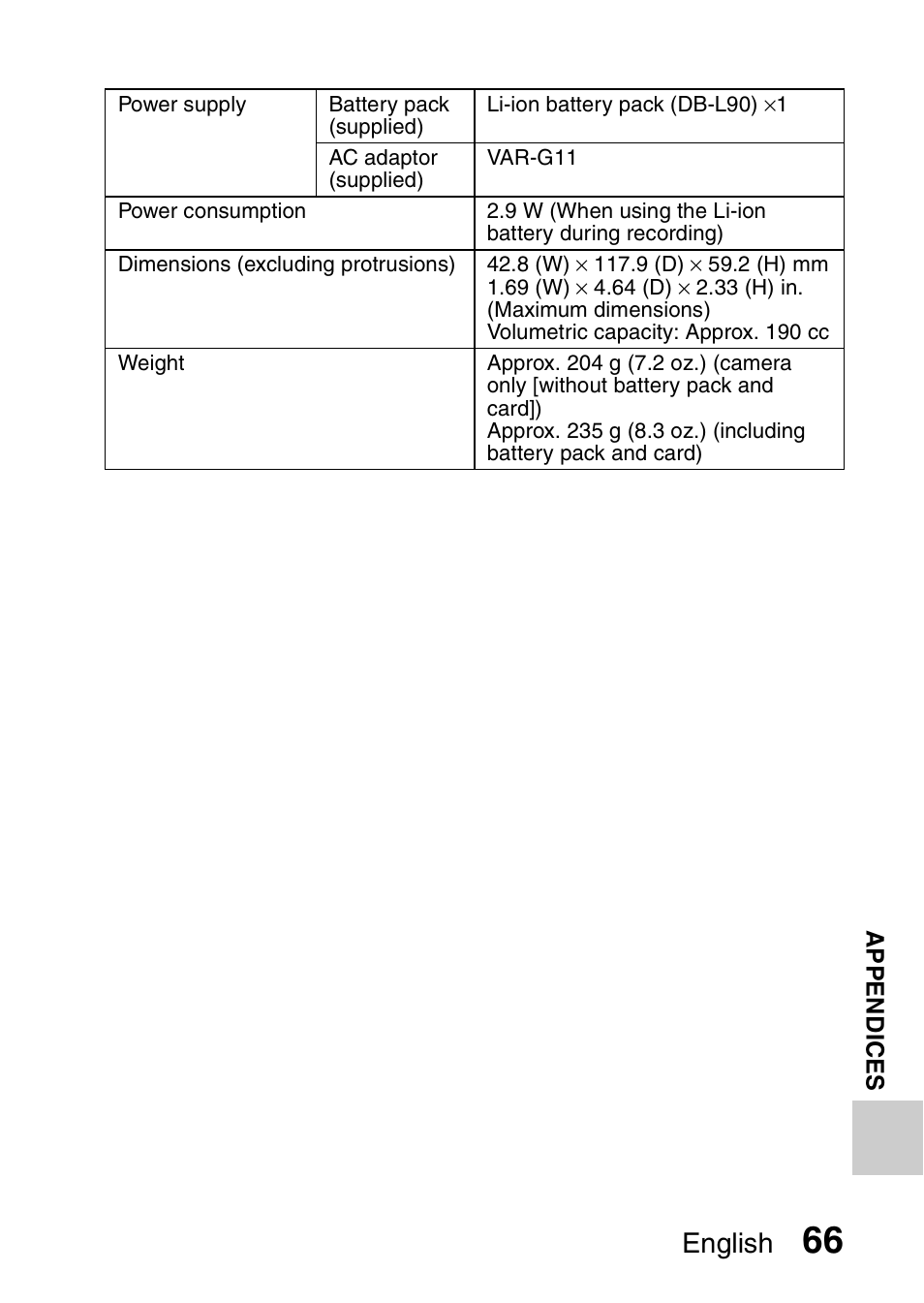 English | Sanyo Xacti VPC-SH1 User Manual | Page 87 / 96