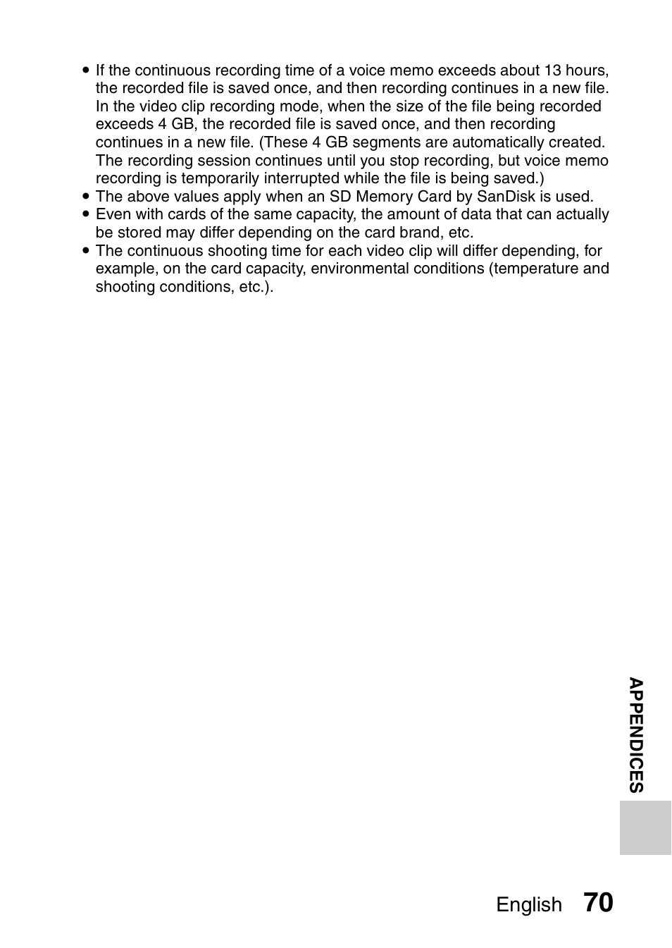 English | Sanyo Xacti VPC-SH1 User Manual | Page 91 / 96