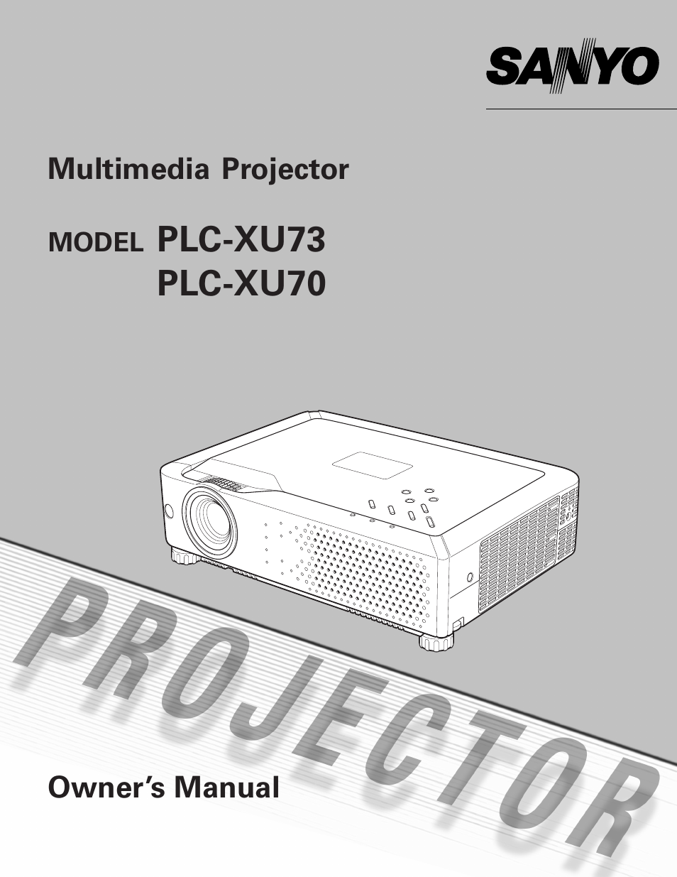 Sanyo PLC-XU73 User Manual | 64 pages