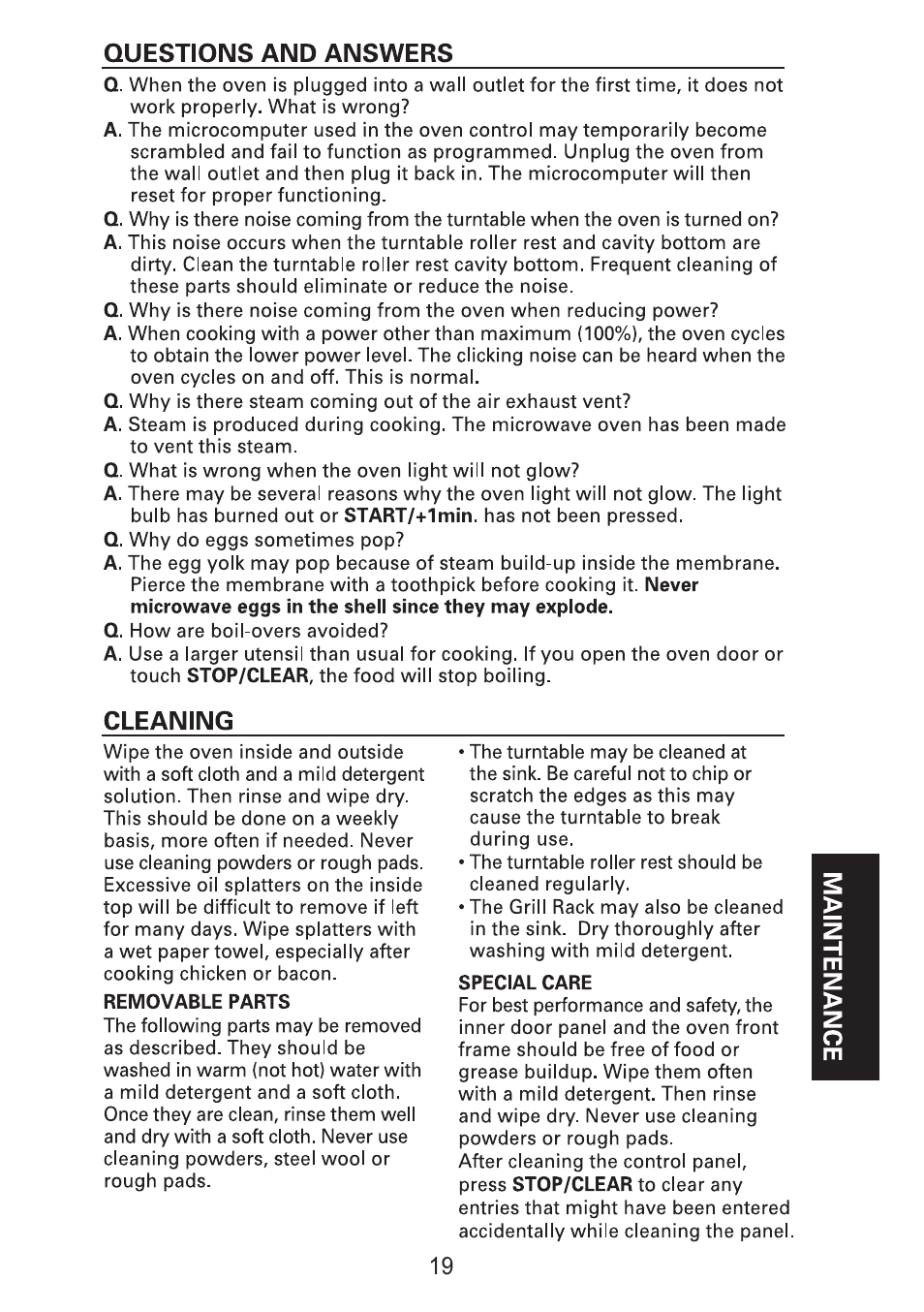 Sanyo EM-S7560W User Manual | Page 19 / 33