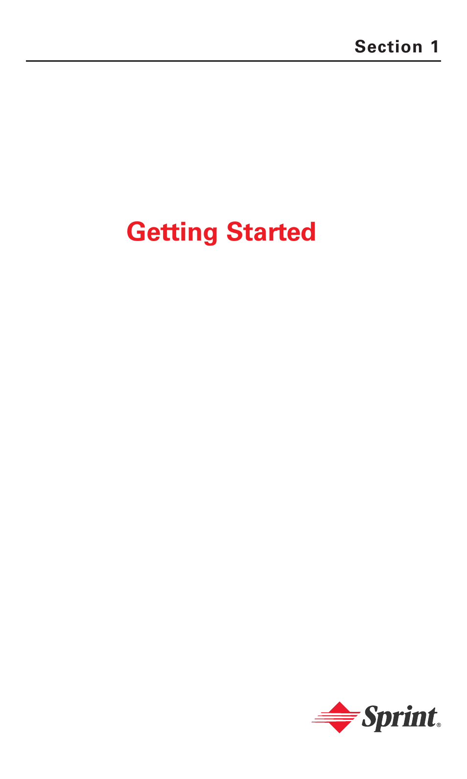 Section 1: getting started, Getting started | Sanyo MM-7400 User Manual | Page 14 / 326