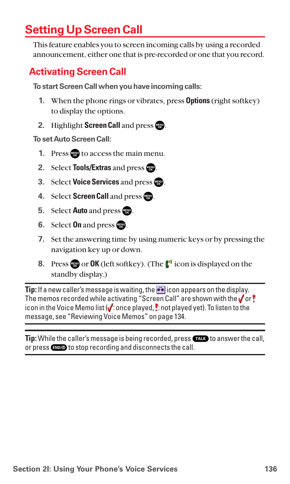Setting up screen call, Activating screen call | Sanyo MM-7400 User Manual | Page 149 / 326