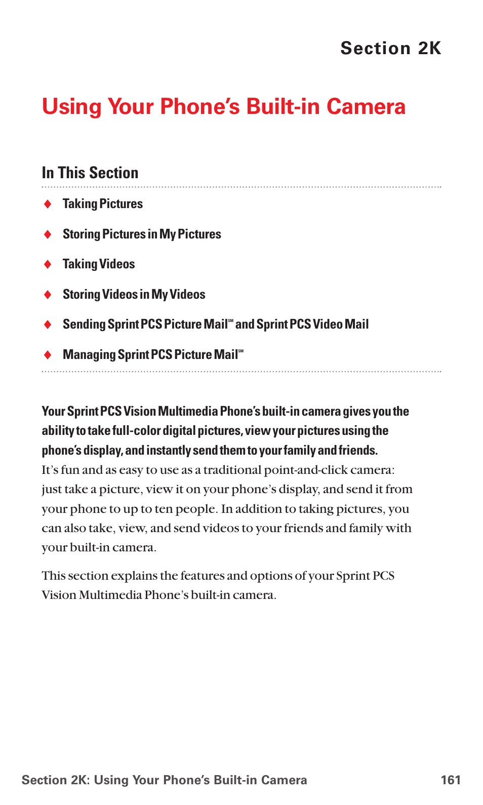2k. using your phone’s built-in camera, Using your phone’s built-in camera | Sanyo MM-7400 User Manual | Page 174 / 326
