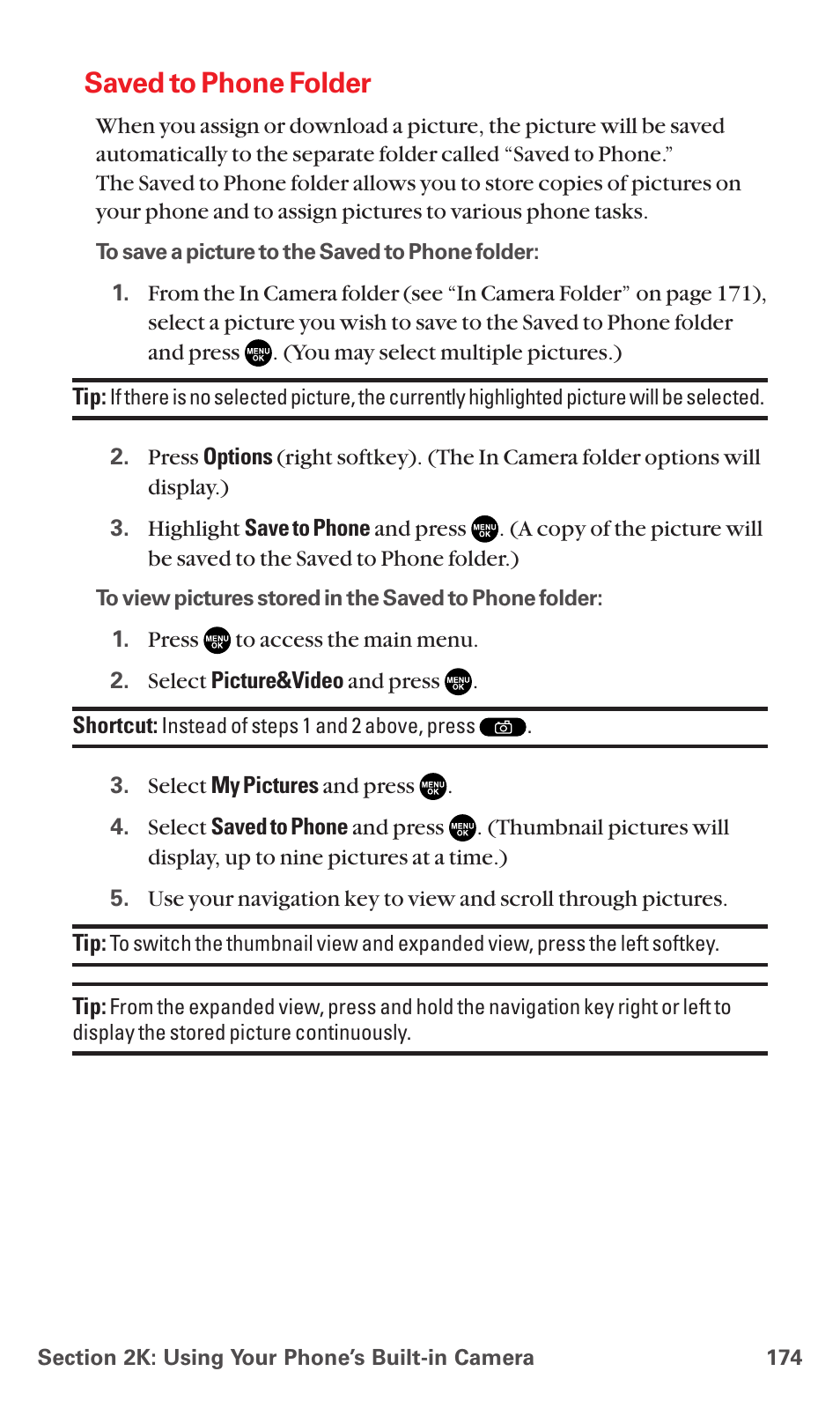 Saved to phone folder | Sanyo MM-7400 User Manual | Page 187 / 326
