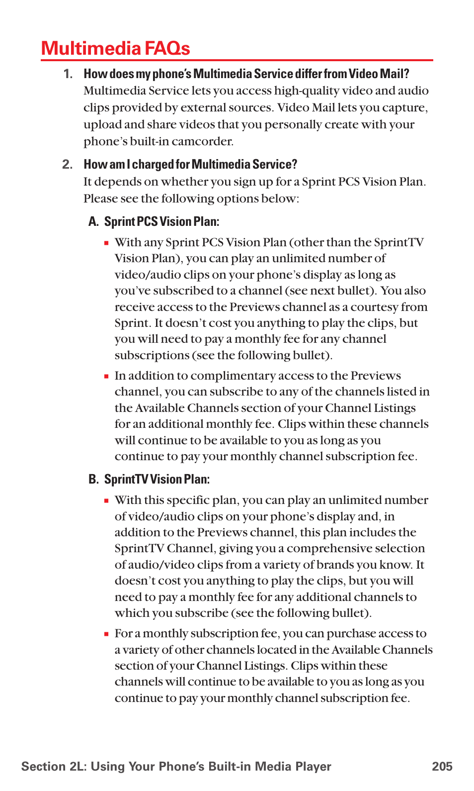 Multimedia faqs | Sanyo MM-7400 User Manual | Page 218 / 326