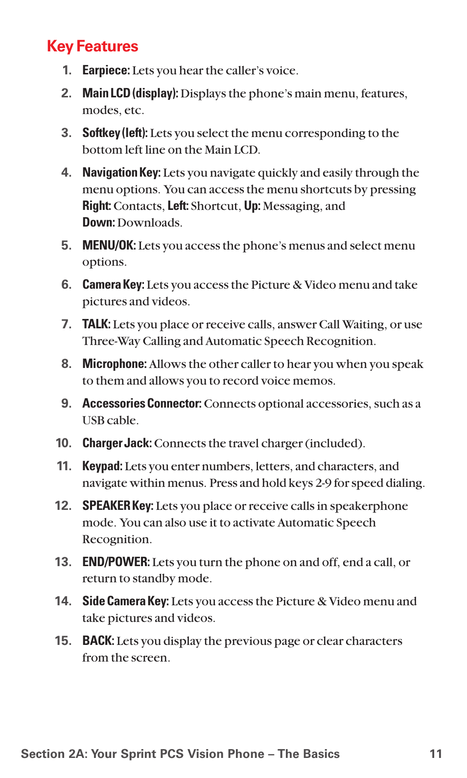 Key features | Sanyo MM-7400 User Manual | Page 24 / 326