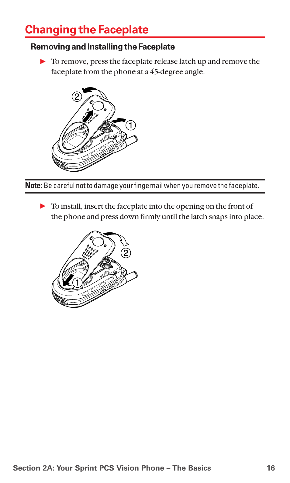 Changing the faceplate | Sanyo MM-7400 User Manual | Page 29 / 326