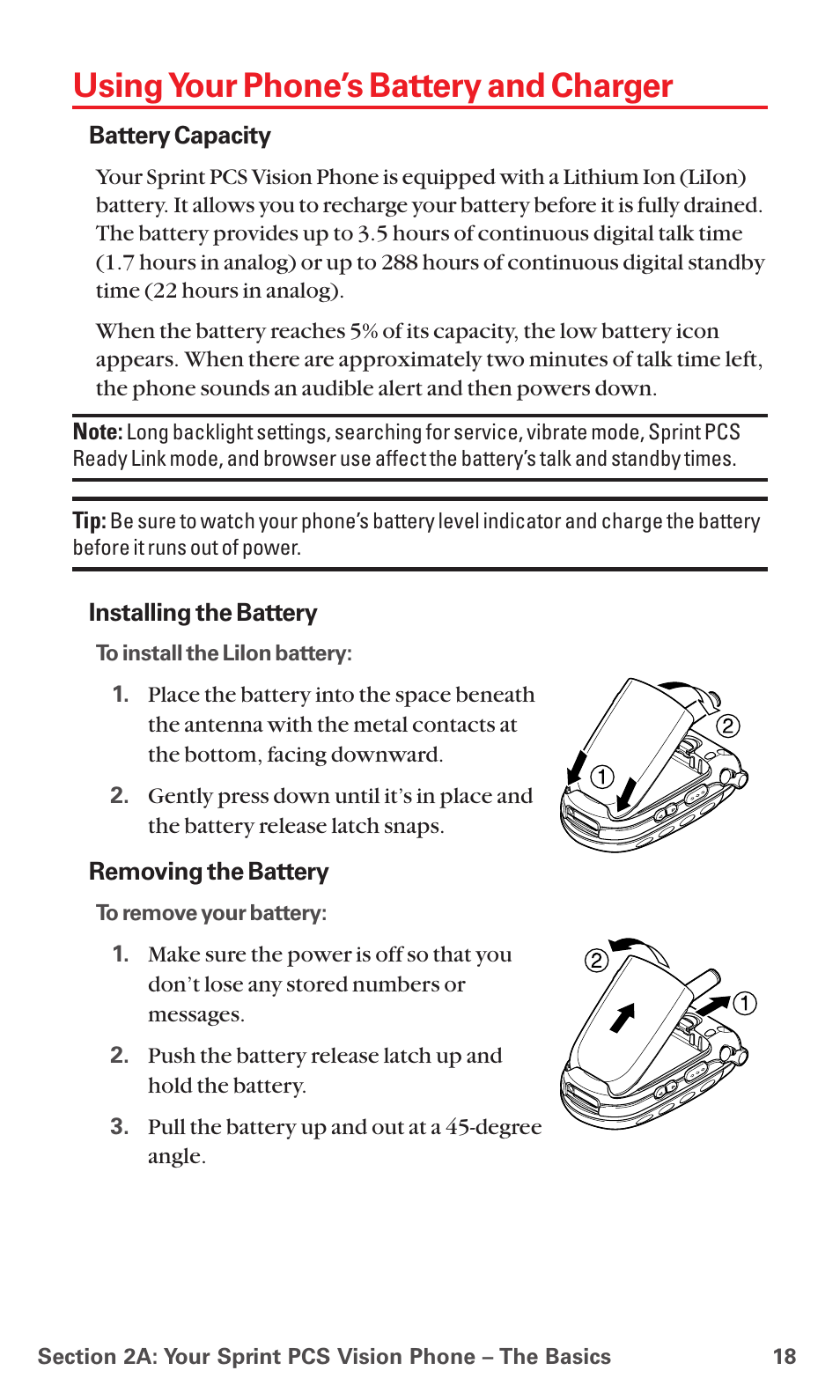 Using your phone’s battery and charger | Sanyo MM-7400 User Manual | Page 31 / 326