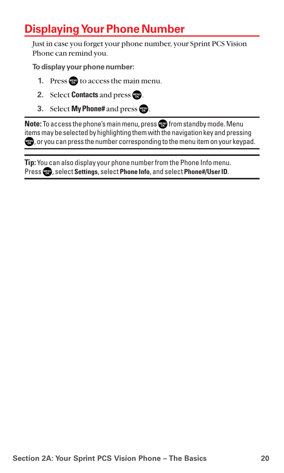 Displaying your phone number | Sanyo MM-7400 User Manual | Page 33 / 326