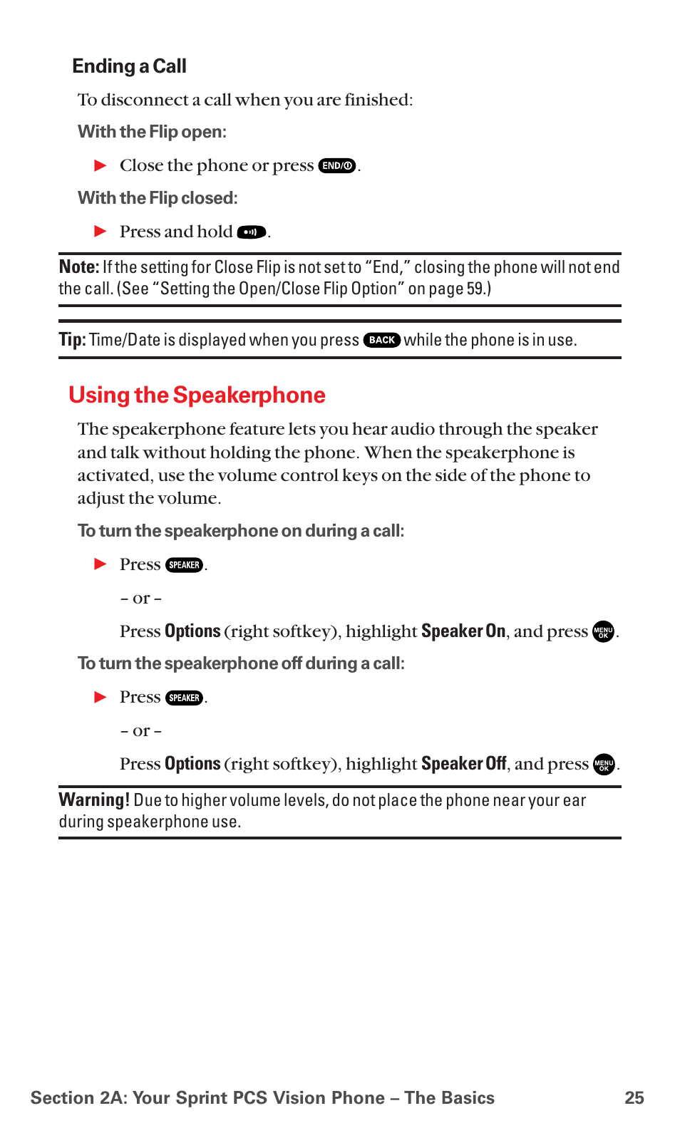 Using the speakerphone | Sanyo MM-7400 User Manual | Page 38 / 326
