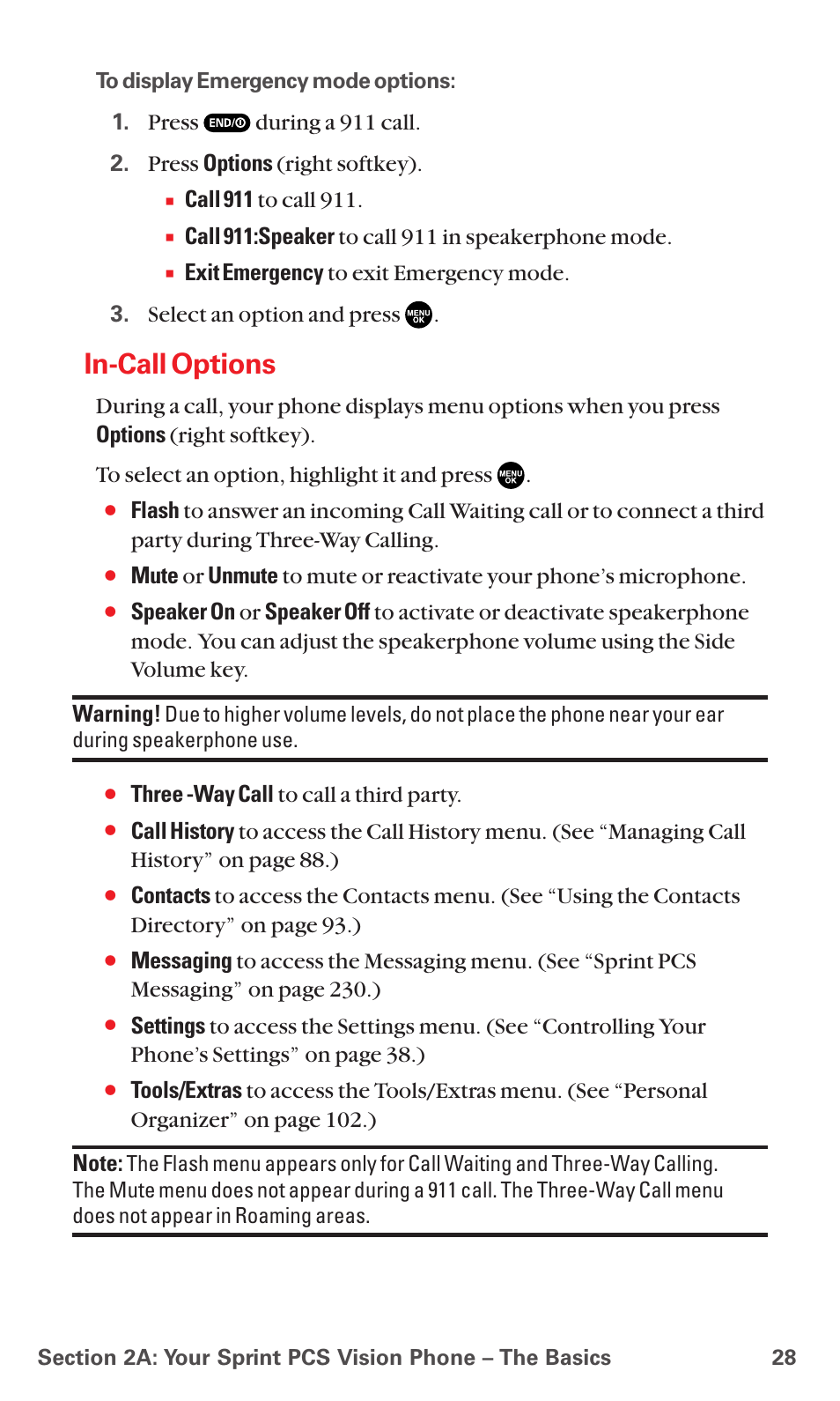 In-call options | Sanyo MM-7400 User Manual | Page 41 / 326