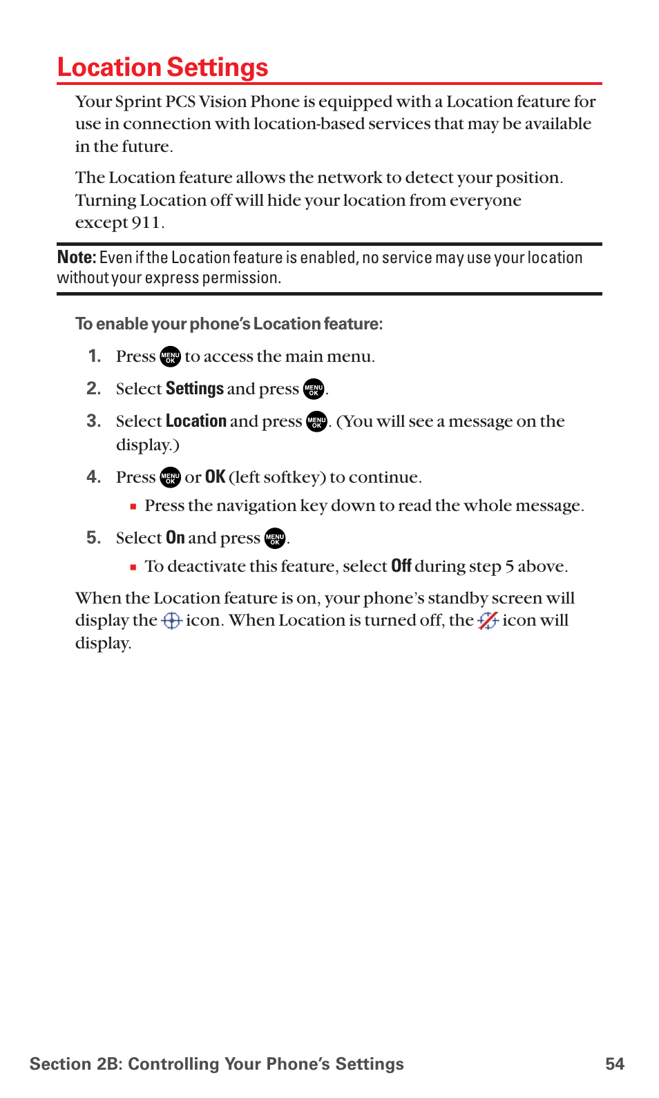 Location settings | Sanyo MM-7400 User Manual | Page 67 / 326