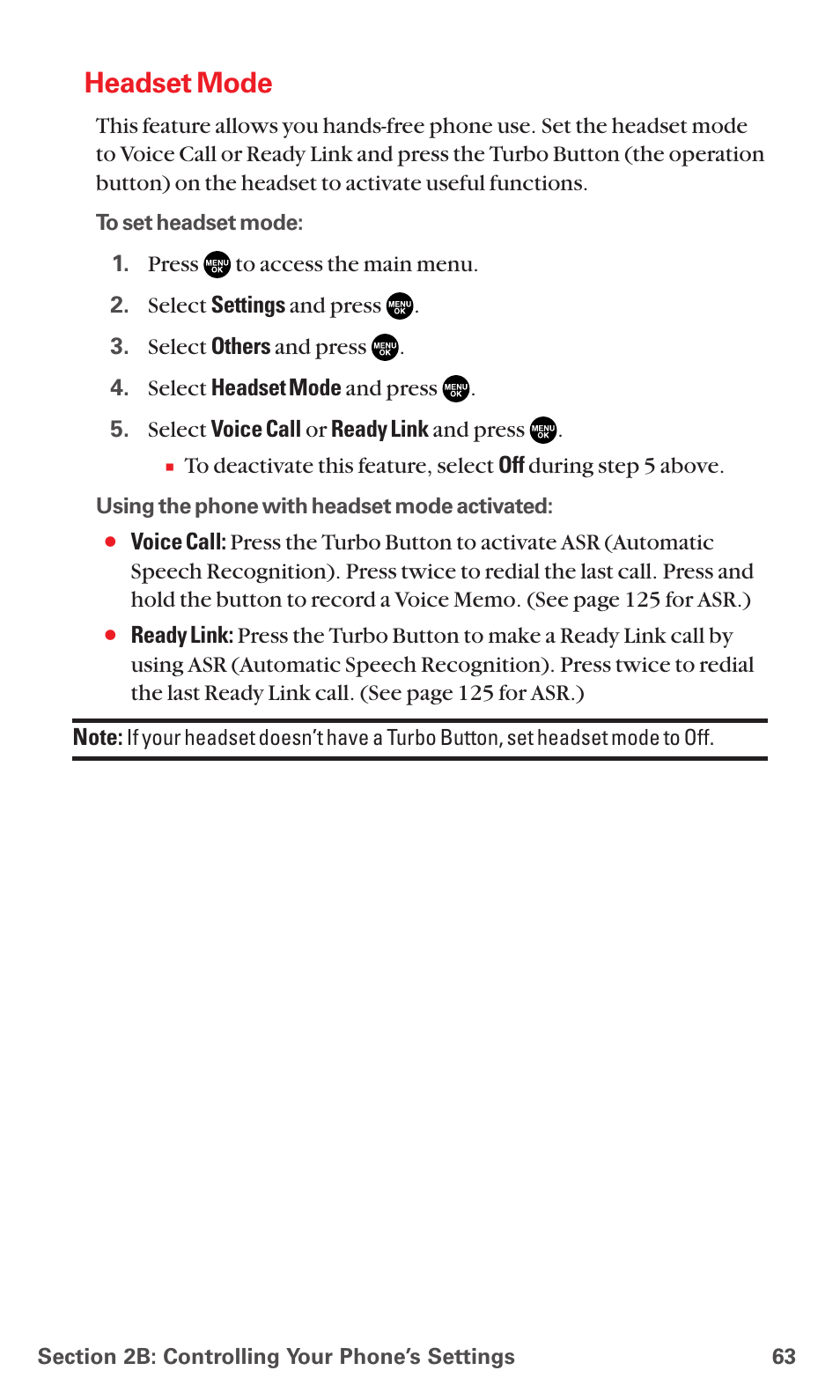 Headset mode | Sanyo MM-7400 User Manual | Page 76 / 326