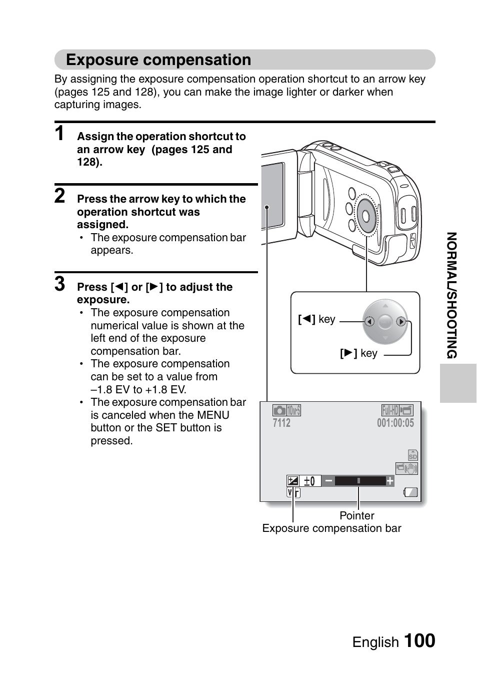 Exposure compensation, English | Sanyo XACTI VPC-GH3GX User Manual | Page 109 / 204