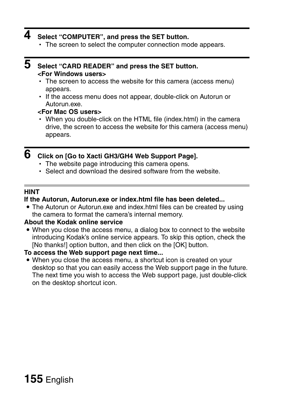 English | Sanyo XACTI VPC-GH3GX User Manual | Page 164 / 204