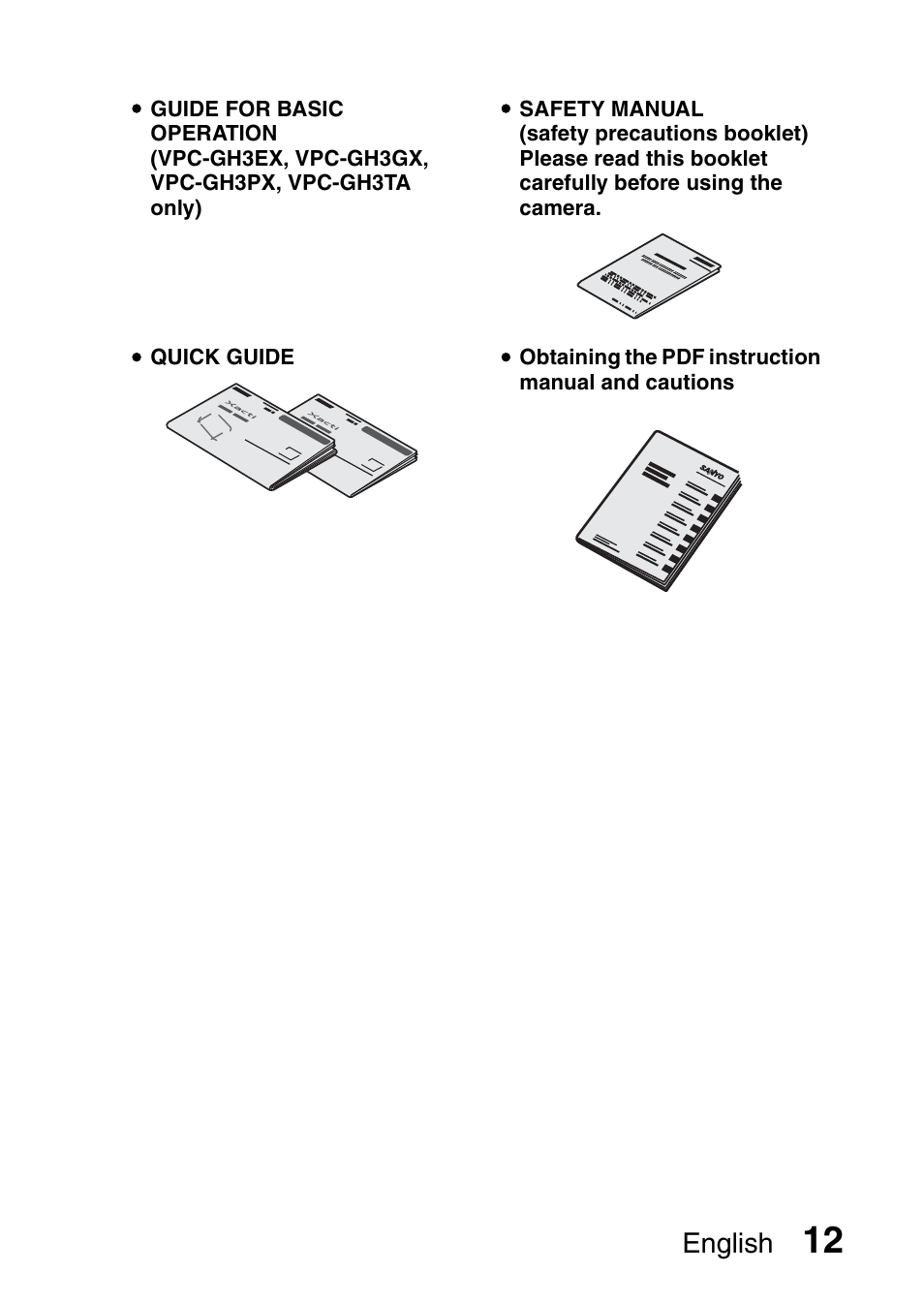 English | Sanyo XACTI VPC-GH3GX User Manual | Page 21 / 204