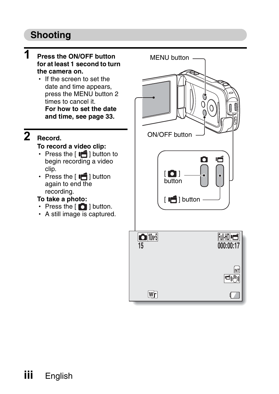 Shooting, Full-hd 10 | Sanyo XACTI VPC-GH3GX User Manual | Page 4 / 204
