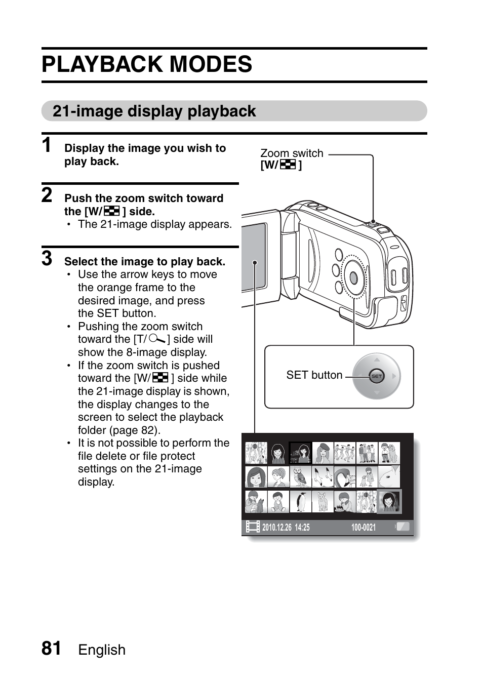 Playback modes, Image display playback | Sanyo XACTI VPC-GH3GX User Manual | Page 90 / 204