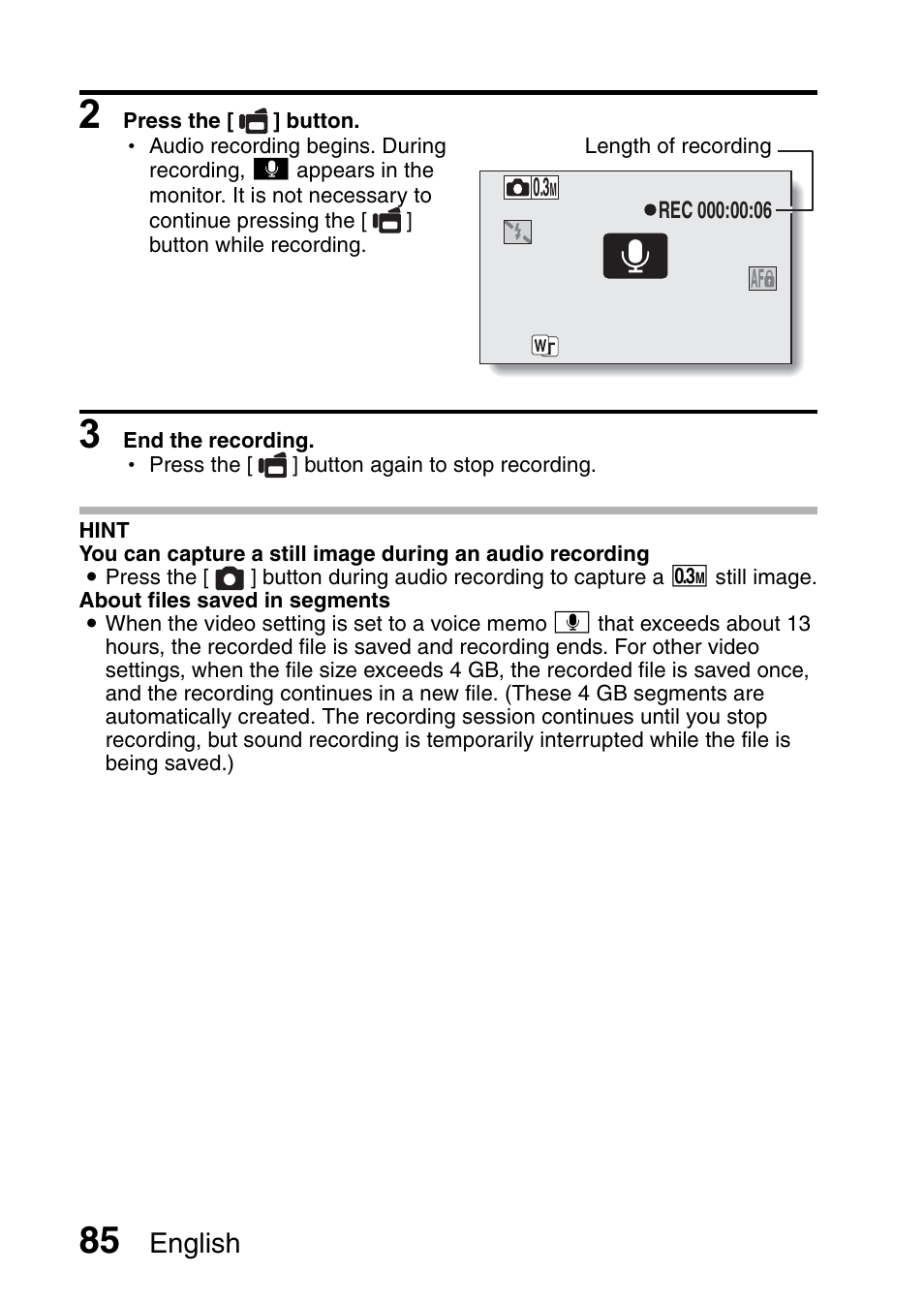 English | Sanyo XACTI VPC-GH3GX User Manual | Page 94 / 204
