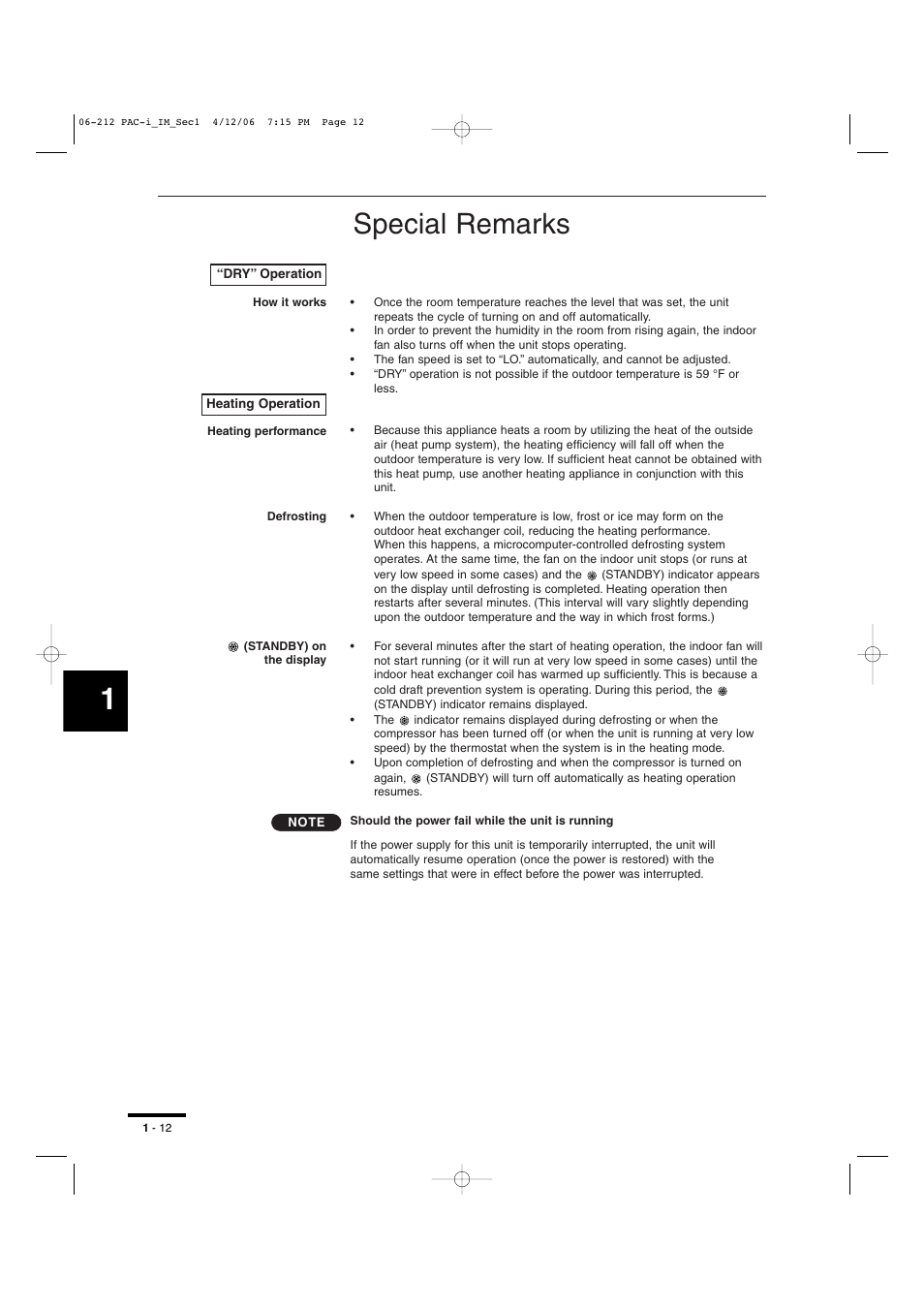 Special remarks | Sanyo KH2672R User Manual | Page 13 / 48